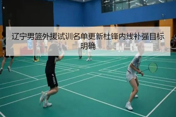 辽宁男篮外援试训名单更新杜锋内线补强目标明确